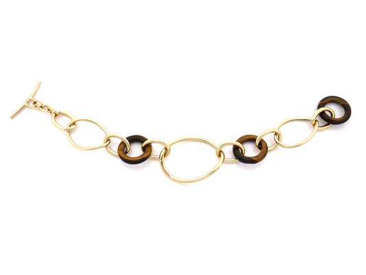 STELLA COLLECTION - 18KT GOLD BRACELET - TIGER EYE