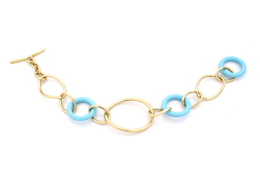 STELLA COLLECTION - 18KT GOLD BRACELET - TURQUOISE