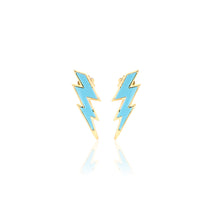 Load image into Gallery viewer, &quot;FULMINI&quot; - 18KT YELLOW GOLD/ TURQUOISE - SMALL