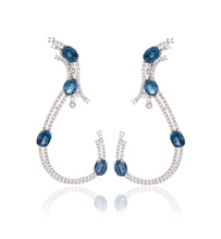 Load image into Gallery viewer, &quot;BLUE SWANS&quot; - 18KT WHITE GOLD - AQUAMARINE