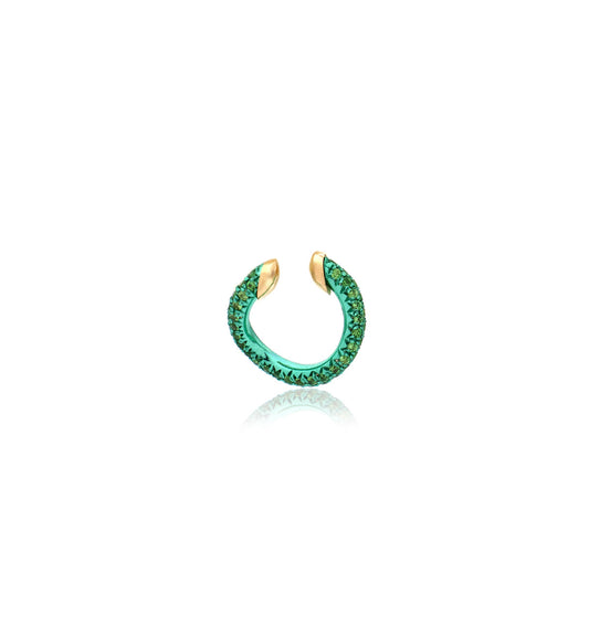 "MARJ" - EAR CUFFS - 18KT GOLD - TSAVORITE