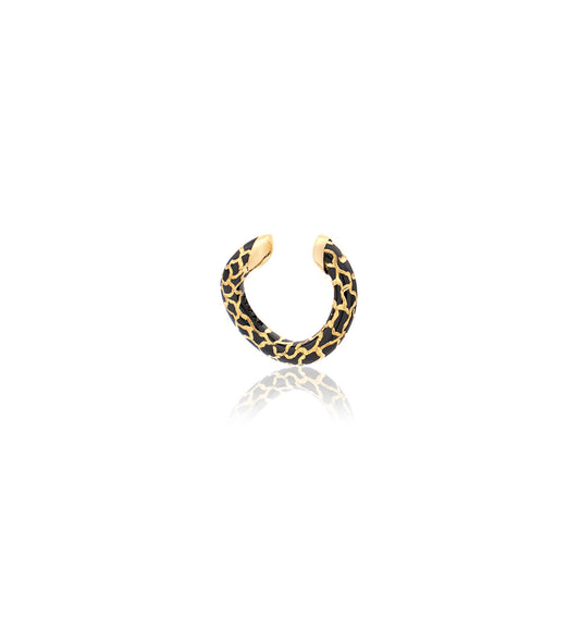 "MARJ" - EAR CUFFS - 18KT GOLD - STERLING SILVER - MACULATED - YELLOW