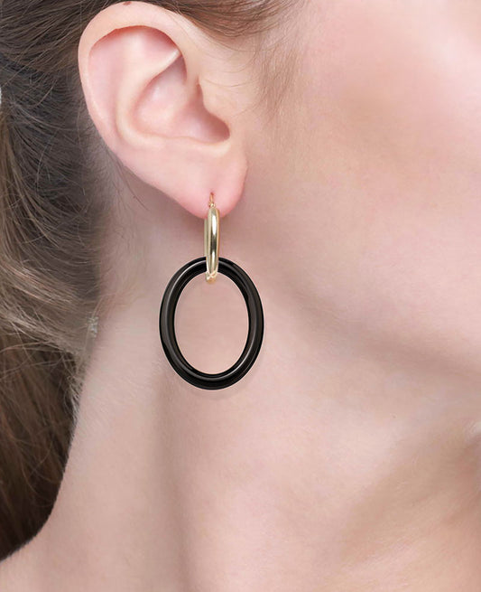 MAMA COLLECTION EARRINGS - BLACK CERAMIC