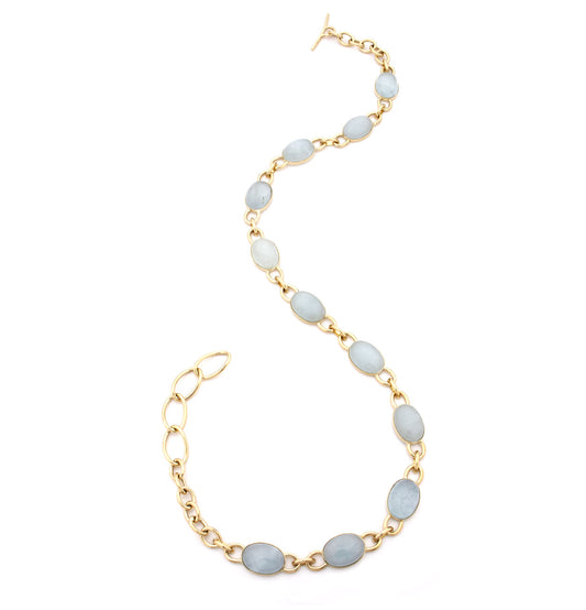 "MARISA" - 18KT YELLOW GOLD AND AQUAMARINE