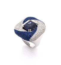Load image into Gallery viewer, &quot;PSYOP IN BLUE&quot; 18KT WHITE GOLD