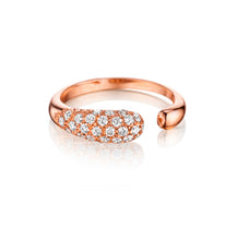 Load image into Gallery viewer, GOCCE COLLECTION WHITE DIAMONDS RING - 18KT ROSE GOLD - SMALL