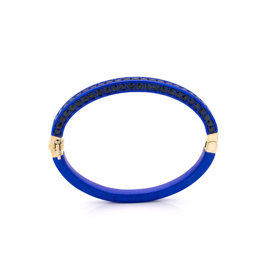 "HUSBAND'S CUFF" - 18KT GOLD - BLUE