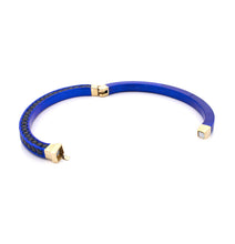 Load image into Gallery viewer, &quot;HUSBAND&#39;S CUFF&quot; - 18KT GOLD - BLUE