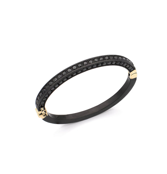 "HUSBAND'S CUFF" - 18KT GOLD - BLACK