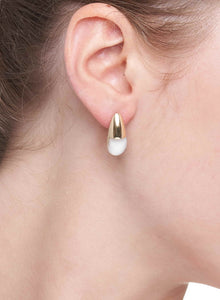 GOCCIOLINE COLLECTION EARRINGS - WHITE AGATE