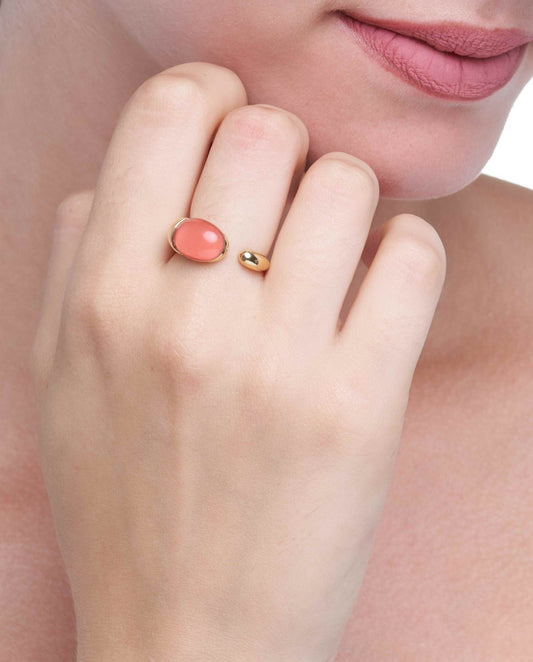 GOCCIOLINE COLLECTION RING - CORAL