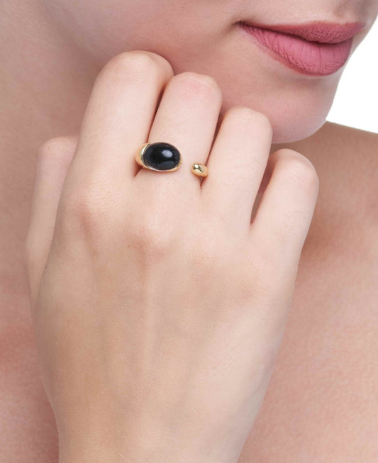 GOCCIOLINE COLLECTION RING - BLACK ONYX