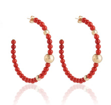 Load image into Gallery viewer, BARBARELLA COLLECTION EARRINGS - MEDITERRANEAN CORAL