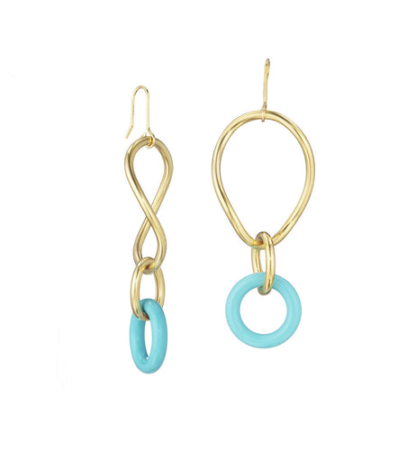 STELLA COLLECTION - 18KT GOLD - TURQUOISE LINKS