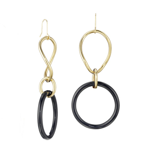 STELLA COLLECTION - 18KT GOLD - ONYX LINKS LARGE