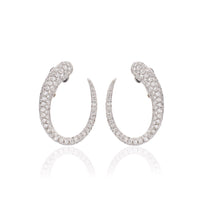 Load image into Gallery viewer, GOCCE COLLECTION EARRINGS - 18KT GOLD - WHITE DIAMONDS - MEDIUM