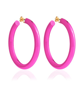 BARBARELLA COLLECTION - 18KT GOLD - STERLING SILVER - EX-LARGE - PINK