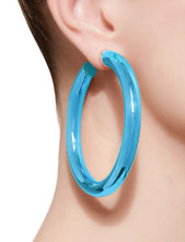 Load image into Gallery viewer, BARBARELLA COLLECTION - 18KT GOLD - STERLING SILVER - EX-LARGE - AQUA BLUE