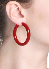 Load image into Gallery viewer, BARBARELLA COLLECTION - 18KT GOLD - STERLING SILVER - EX-MEDIUM - CORAL RED