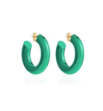 Load image into Gallery viewer, BARBARELLA COLLECTION - 18KT GOLD - STERLING SILVER - EX-SMALL - GREEN