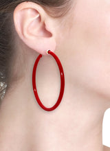 Load image into Gallery viewer, BARBARELLA COLLECTION - 18KT GOLD - STERLING SILVER - MEDIUM - CORAL RED