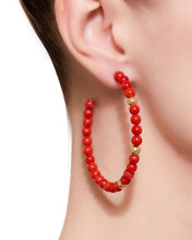 Load image into Gallery viewer, BARBARELLA COLLECTION EARRINGS - MEDITERRANEAN CORAL