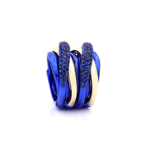Load image into Gallery viewer, &quot;LIZZY&quot; - 18KT GOLD - BLUE SAPPHIRES