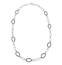 Load image into Gallery viewer, STELLA COLLECTION STERLING SILVER NECKLACE - BLACK
