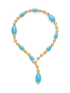 TUCA TUCA COLLECTION TURQUOISE NECKLACE - 18" LENGTH