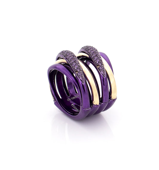 "LIZZY" - 18KT GOLD - AMETHYST