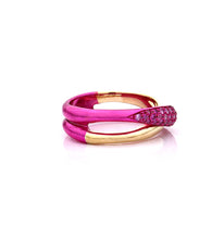 Load image into Gallery viewer, &quot;MARGAUX&quot; - 18KT GOLD - PINK SAPPHIRES