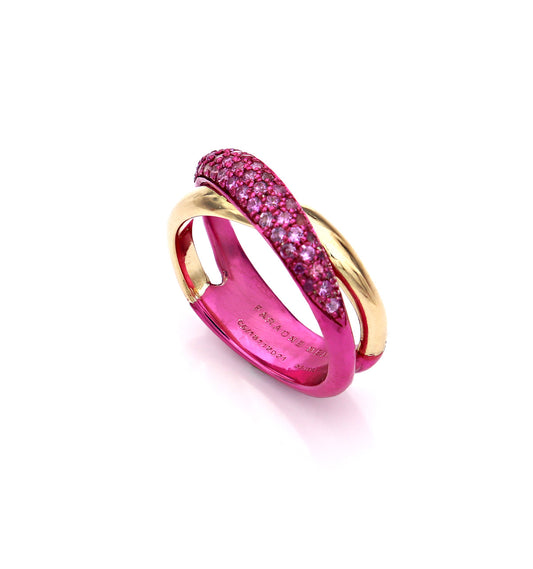 "MARGAUX" - 18KT GOLD - PINK SAPPHIRES