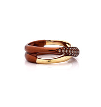 Load image into Gallery viewer, &quot;MARGAUX&quot; - 18KT GOLD - BROWN DIAMONDS