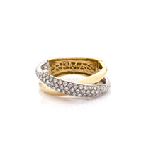 Load image into Gallery viewer, &quot;MARGAUX&quot; - 18KT YELLOW AND WHITE GOLD - WHITE DIAMONDS