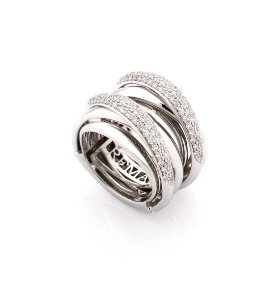 "LIZZY" - 18KT WHITE GOLD - WHITE DIAMONDS