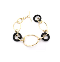 Load image into Gallery viewer, STELLA COLLECTION 18KT GOLD BRACELET - ONYX