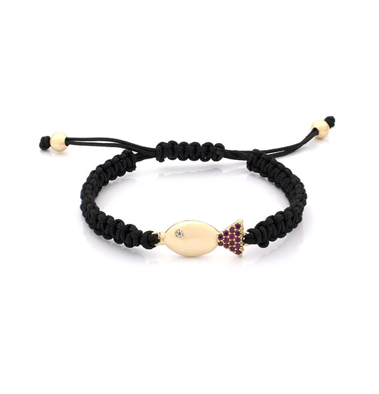 "PESCIOLINI" - 18KT GOLD AND RUBIES - BRACELET