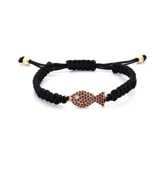 "PESCIOLINI" - 18KT GOLD AND RUBIES - BRACELET