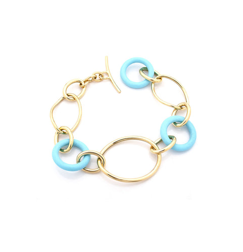 STELLA COLLECTION 18KT GOLD BRACELET - TURQUOISE