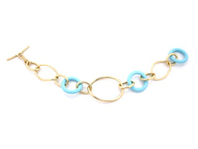 Load image into Gallery viewer, STELLA COLLECTION 18KT GOLD BRACELET - TURQUOISE
