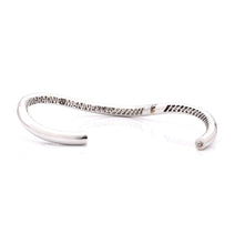 Load image into Gallery viewer, &quot;WAVE&quot; COLLECTION BRACELET - 18KT WHITE GOLD - WHITE DIAMOND