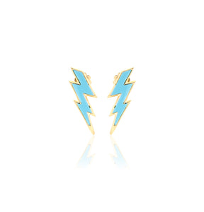 "FULMINI" - 18KT YELLOW GOLD/ TURQUOISE - SMALL