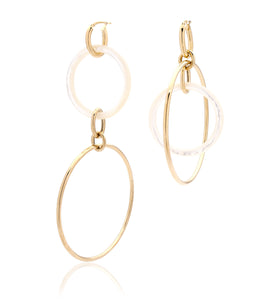 "ORBITE" - 18KT YELLOW GOLD - MOTHER OF PEARL LINKS LARGE