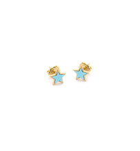 Load image into Gallery viewer, &quot;STELLINA&quot; - 18KT YELLOW GOLD/ TURQUOISE