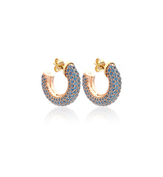 BARBARELLA COLLECTION EARRINGS - 18KT GOLD - TOPAZ