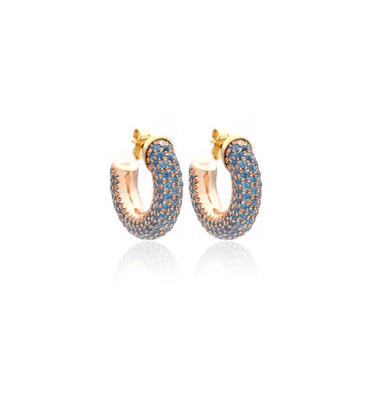 BARBARELLA COLLECTION EARRINGS - 18KT GOLD - TOPAZ