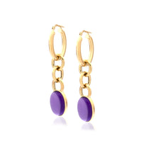 Load image into Gallery viewer, &quot;MARISA&quot; EARRINGS - 18KT YELLOW GOLD &amp; STONES