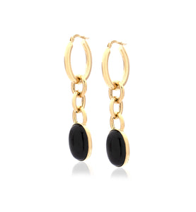 "MARISA" EARRINGS - 18KT YELLOW GOLD & STONES