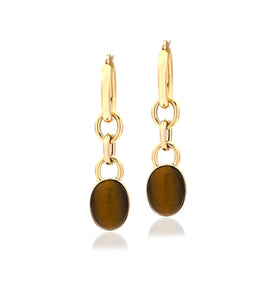 "MARISA" EARRINGS - 18KT YELLOW GOLD & STONES