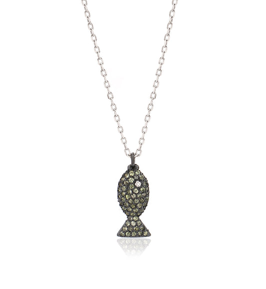 "PESCIOLINI" - STERLING SILVER AND GREY SAPPHIRES